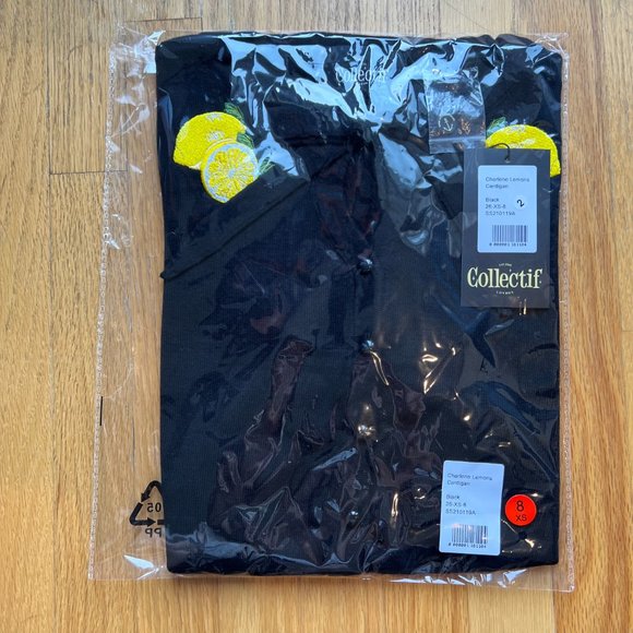 Collectif Mainline Charlene Lemons Cardigan - Picture 6 of 8